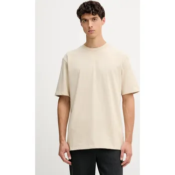 Pánské tričko Bavlněné tričko Lindbergh 30.400120 béžová 01C, vel. S