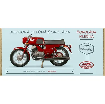 Čokoláda CHOCO POLA - JAWA 350, typ 633.1 Bizon - mléčná čokoláda 100g