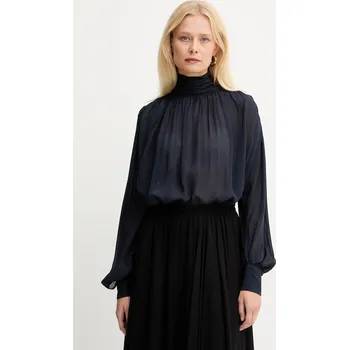 Dámská halenka Halenka Marella dámská, tmavomodrá barva, hladká, 2523116012200 59X, vel. 38