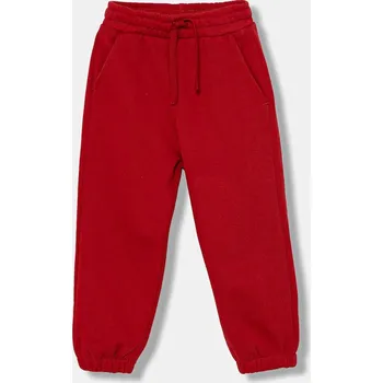 Chlapecké kalhoty Dětské bavlněné tepláky United Colors of Benetton 3J68GF04Z.P.seasonal červená 33X, vel. 82