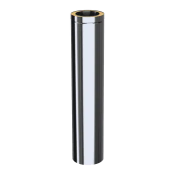 Krbová kamna Adam DW Dvoustěnná trubka fi 150 1m - k řezání ADDW1501RS