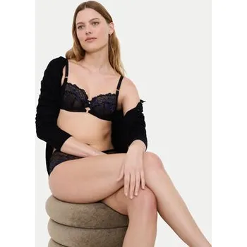 Podprsenka Triumph Podprsenka Balconette Wild Gardenia Florale 10224879 Černá 80D