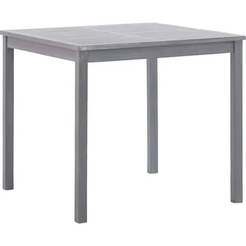 Zahradní stůl vidaXL Zahradní stůl šedý 80 x 80 x 74 cm masivní akáciové dřevo