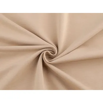 Teplákovina bavlněná nepočesaná jednobarevná METRÁŽ - 1 (052) béžová