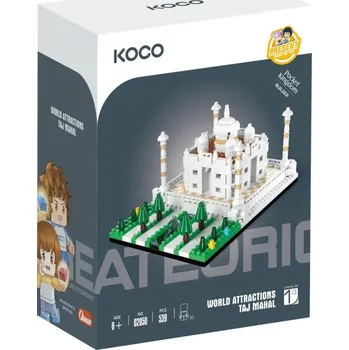 ostatní stavebnice KOCO Stavebnice mini Taj Mahal 539 dílků + 2 figurky plast v krabici