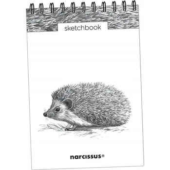 Narcissus Skicák A5 na výšku, spirála, Ježek (Jež), s perforací, 120 g/m², 60 listů