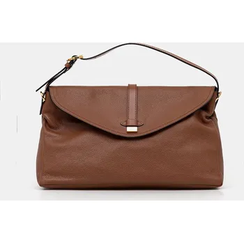 Kabelka Kožená kabelka Pollini PC4402PP0NQA1 hnědá 88X, vel. ONE SIZE