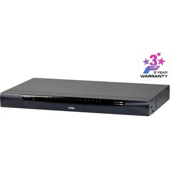 KVM přepínač ATEN KN1116VA-AX-G 1-Local/1-Remote Access 16-Port Cat 5 KVM over IP Switch (1920 x 1200) KN1116VA-AX-G