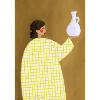 Plakát Plakát, Obraz - The Woman With Vase, Bea Muller
