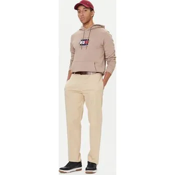 Pánské oblečení Tommy Hilfiger Mikina Linear Flag MW0MW41332 Béžová Regular Fit XXL
