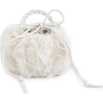 Kabelka Kožešinová kabelka 24x18 cm, barva 1 bílá