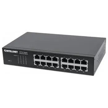 Switch Intellinet 16-port Gigabit Ethernet Switch, 16x GbE, fanless