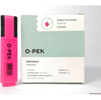 Zvýrazňovač Růžový Zvýrazňovač Open 1 ks