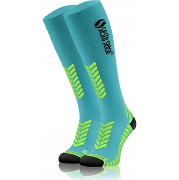 Dámské ponožky Sesto Senso Kompresní podkolenky pro běžce unisex tyrkysové 39-42