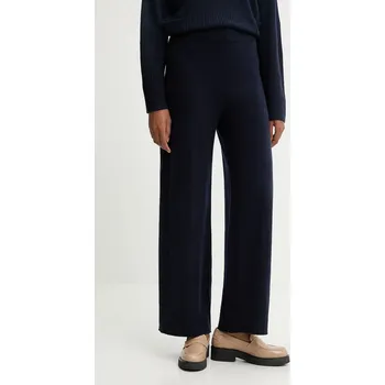 Kalhoty s příměsí vlny United Colors of Benetton 102HDF00Z námořnická modř 59X, vel. L