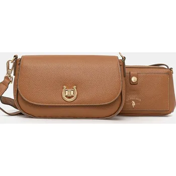 Kabelka Kabelka U.S. Polo Assn. Middleton hnědá barva, BIU0M8871WVP 82X, vel. ONE SIZE