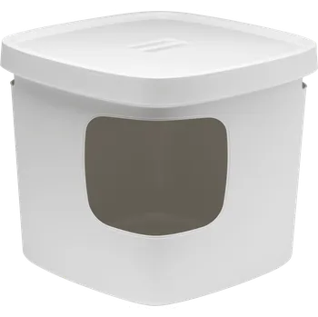 Toaleta pro kočku Toaleta Moderna Cubana 49,5x49,5x43cm krémová