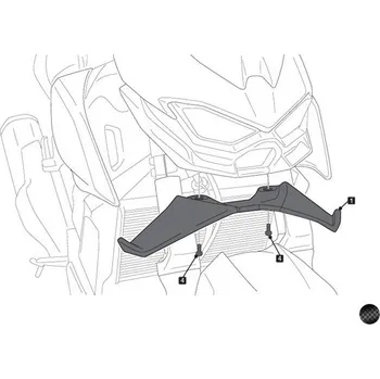 Přední spoilery PUIG NAKED 22190C karbonový vzhled