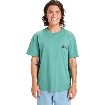 Pánská móda tričko Quiksilver Ev Mini Logo 2 - GMW0/Deep Sea XXL