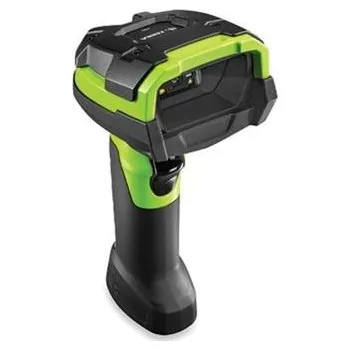 Pokladní systém Zebra průmyslová čtečka DS3608-ER 2D odolná GREEN, vibrace USB kroucený kabel
