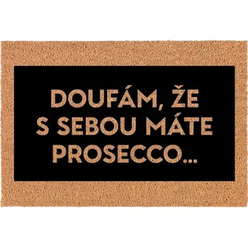 Rohožka Kokosová Vstupní Rohožka Dekorativní | Veselý Dárek Prosseco 60x40