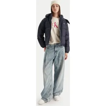 Pánská bunda Calvin Klein Jeans Vatovaná bunda Essential LV047D501G Tmavomodrá Relaxed Fit M