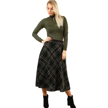 Dámská sukně TopMode Károvaná áčková midi sukně 418885
