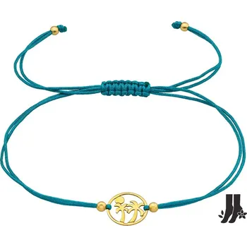 Náramek Náramek na nohu Zlaté Palmy & nylonová šňůrka 2718