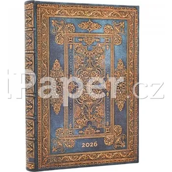 Diář Diář Paperblanks 2026 Blue Luxe midi denní DE0751-8 - 530108581