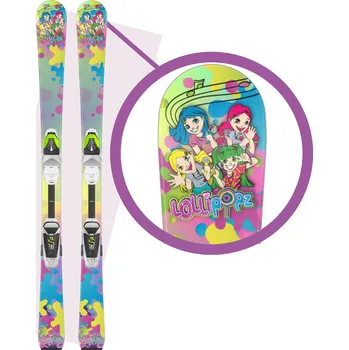 Lyžování LUSTI.CZ Lollipopz - dětské lyže Velikost: Junior Sport 80 cm + vázání VIST junior 4,5