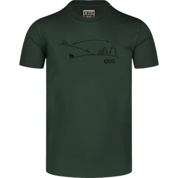 Pánské triko NORDBLANC SUCCEED NBSMT8158 TMAVĚ ZELENÁ L