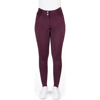 Jezdecké kalhoty EQUITHÈME Rajtky Elsa Je t'aime Equithème, s gripem, dámské, plum 40