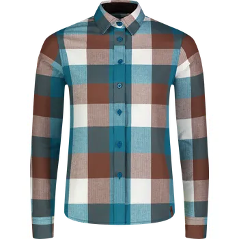 Dámská košile Dámská flanelová košile NORDBLANC HALCYON NBSSL8244 TYRKYSOVÁ 36