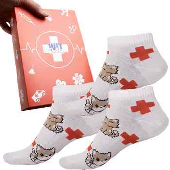 Pánské ponožky Dárkový set - Zdravotnictví Veterinář nízké - velikost 39-42 (Velikost 39-42)