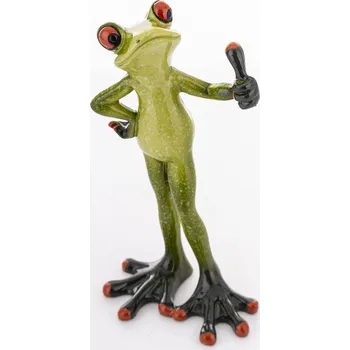 Keramická žabka s palcem nahoru