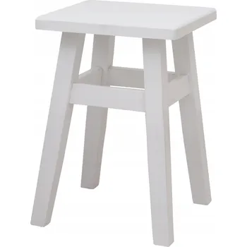 Taburet kuchyňská stolička bílá
