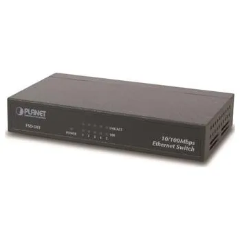 Switch Planet FSD-503 Switch, 5x 10/100Base-TX, 10", kov, fanless