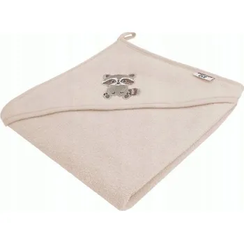 Bocioland OSUŠKA S KAPUCÍ 100x100 béžová MÝVAL - ručník s kapucí