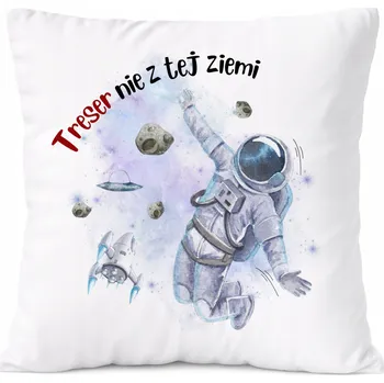 Polštář Dárek Polštář s motivem biologa s potiskem , bílý PoliDraw