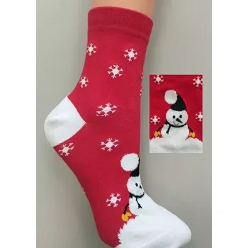 Dětské vánoční ponožky SB160 - 31-34 / červená