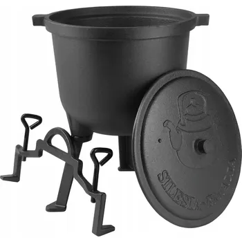 kotlíky Litinový kotlík lovecký SILESIA EMALIA 4l