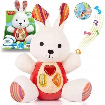 plyšák Plyšový interaktivní Králík se zvukem 18 cm /Lena