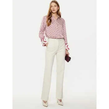 Dámské kalhoty Guess Kalhoty z materiálu W5RB30 KCMU2 Béžová Regular Fit XS