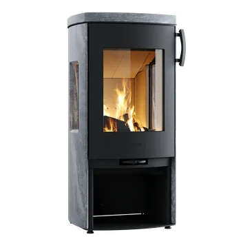 Krbová kamna Icon-Line Eclipse s bočním prosklením - obklad mastek