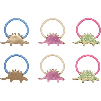 MIMI & LULA Gumičky do vlasů Dino – set 6 ks
