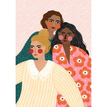 Plakát Plakát, Obraz - Girl Friends, Bea Muller