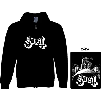 Pánská mikina Ghost - mikina s kapucí a zipem 3