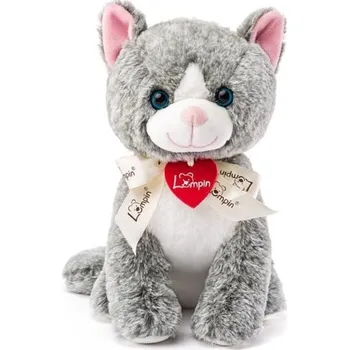 plyšák Lumpin Kočka plyšová Madeleine tmavě šedá, 25cm