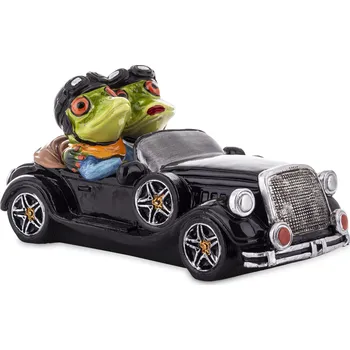 Keramické žabky – romantický pár v autě