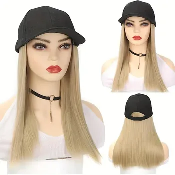 Karnevalová paruka KŠILTOVKA BEJZBOLKA PARUKA DLOUHÉ UMĚLÉ VLASY světlá blond